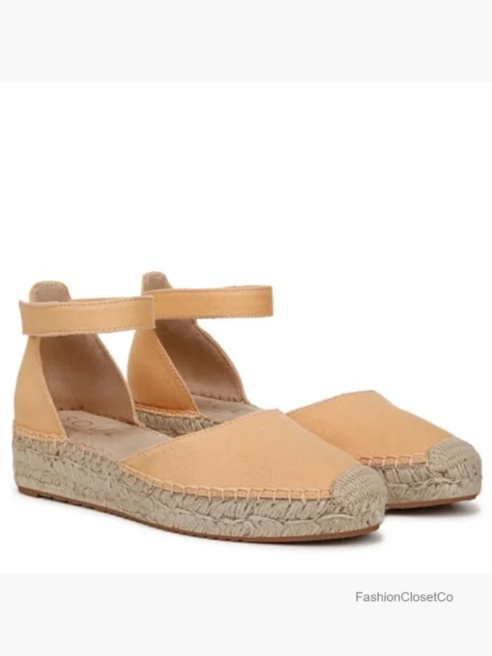 Woven Espadrille Wedge Sandals with Ankle Strap